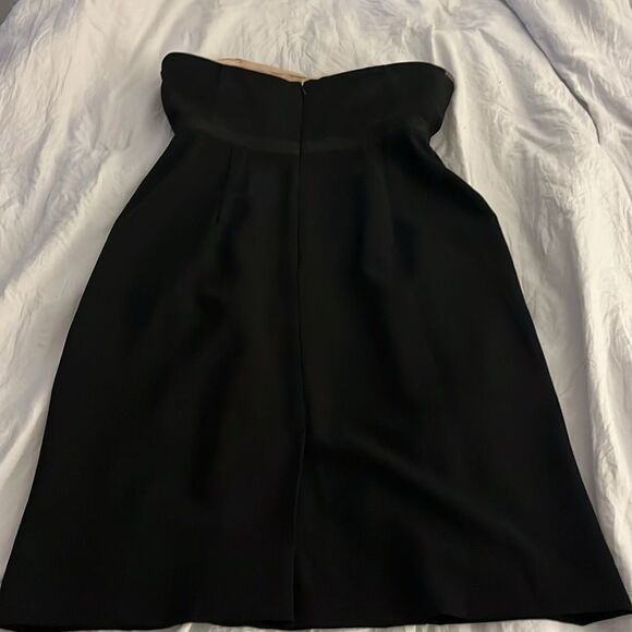 Bcbgmaxazaria Daphine dress black size 2 midi removable bra strap front pockets - Picture 10 of 16